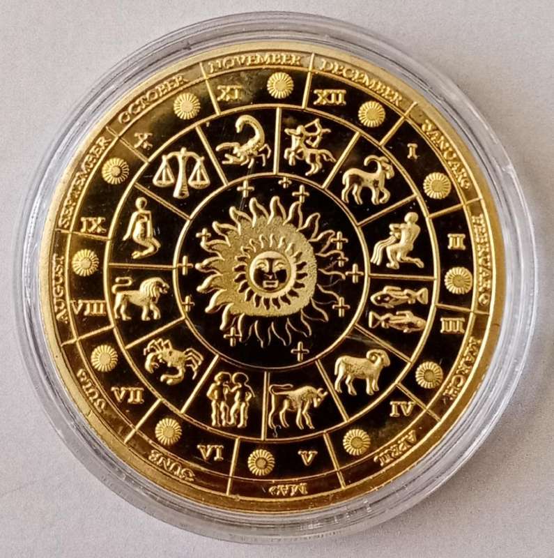Cute Gemini Zodiac sign commemorative novelty coin (40mm)