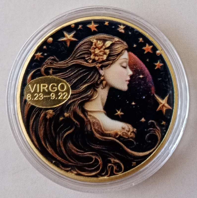 Virgo Zodiac sign commemorative novelty coin (40mm)