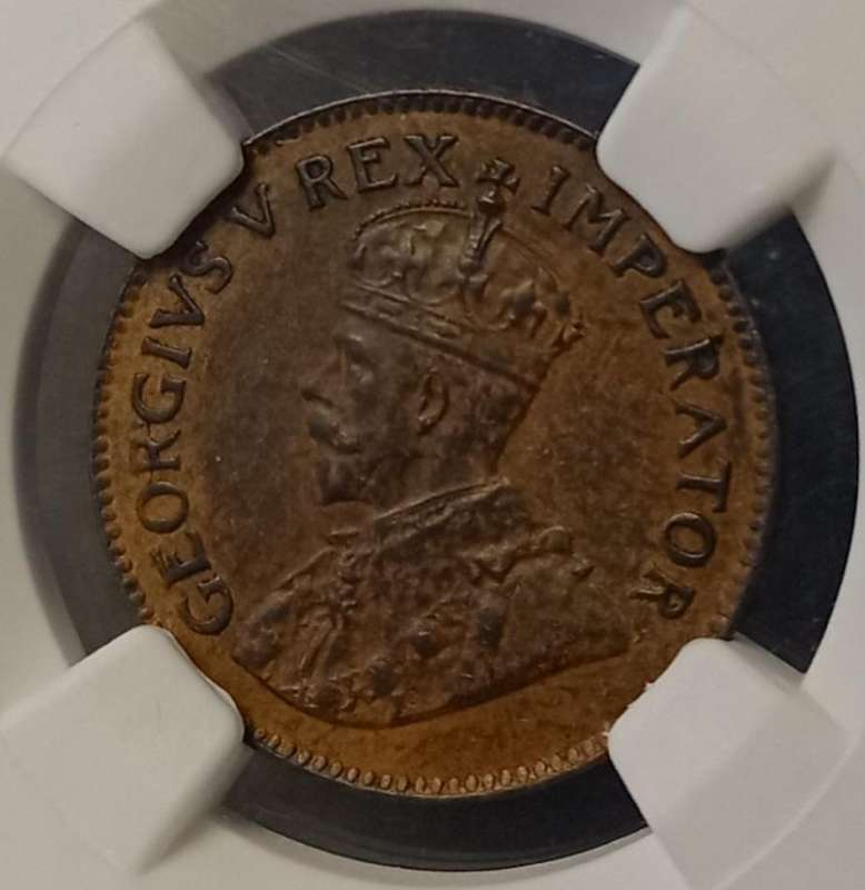 Rare 1930 Union 1/4 penny NGC MS60 BN (mintage: 6560)