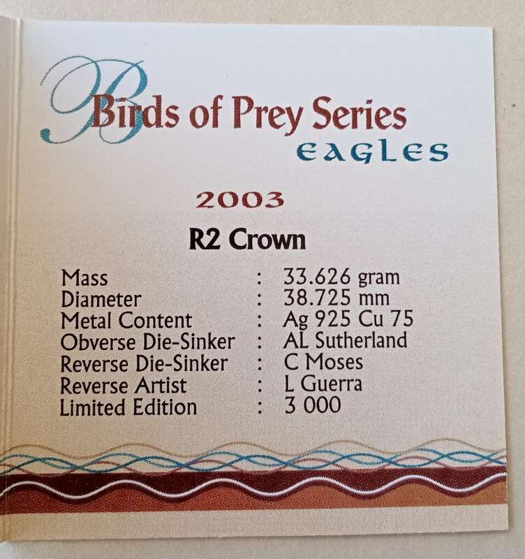 Nice 2003 Eagles proof 1oz silver R2 in box with certificate