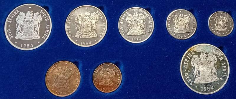 1984 Republic short proof set with double R1 (mintage: 11250)