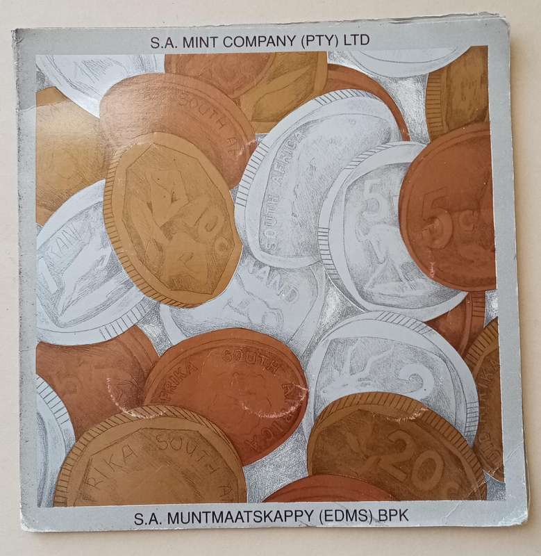 1989 S.A pattern coin set in folder