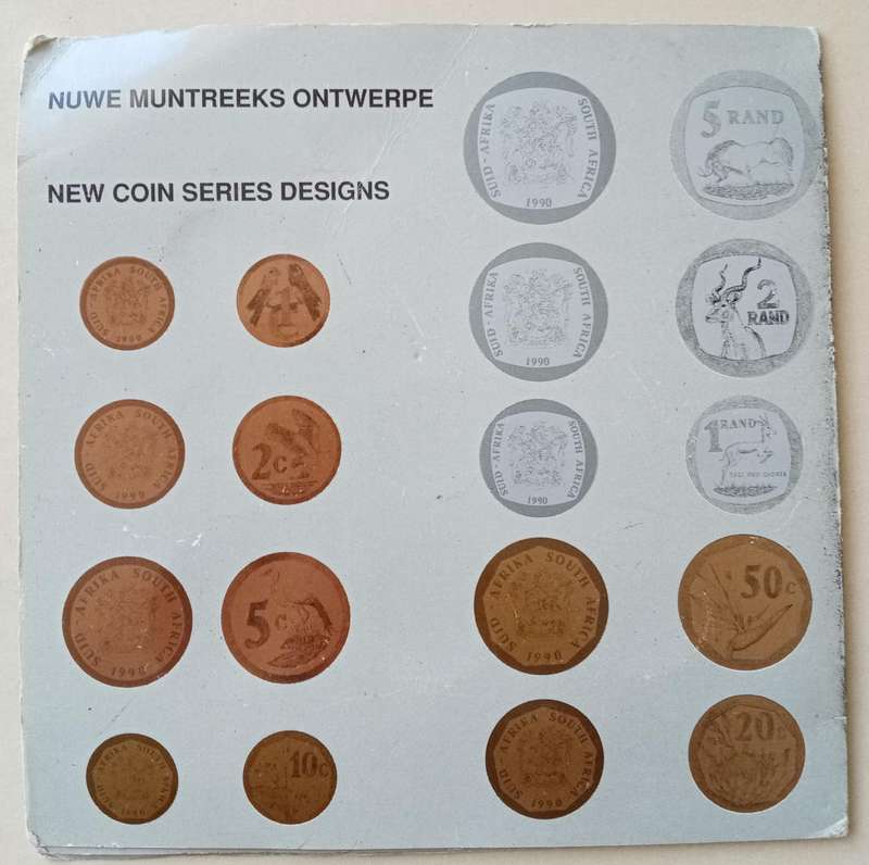 1989 S.A pattern coin set in folder