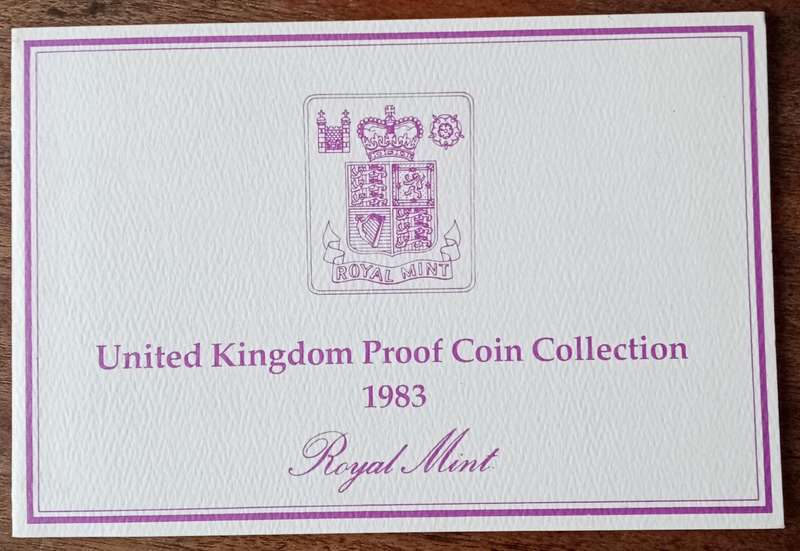 Nice 1983 Great Britain Royal Mint proof set in blue case