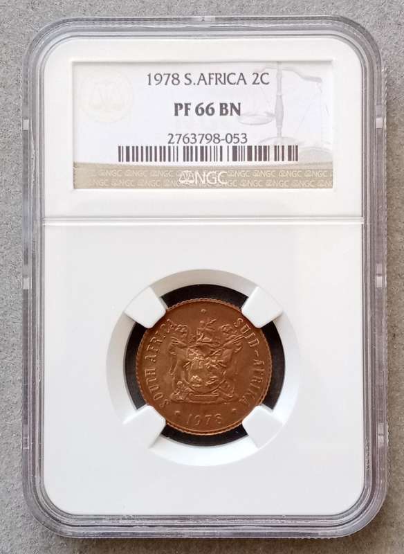 High grade 1978 proof 2c NGC PF66 BN (Pop 2)- Only 2 higher