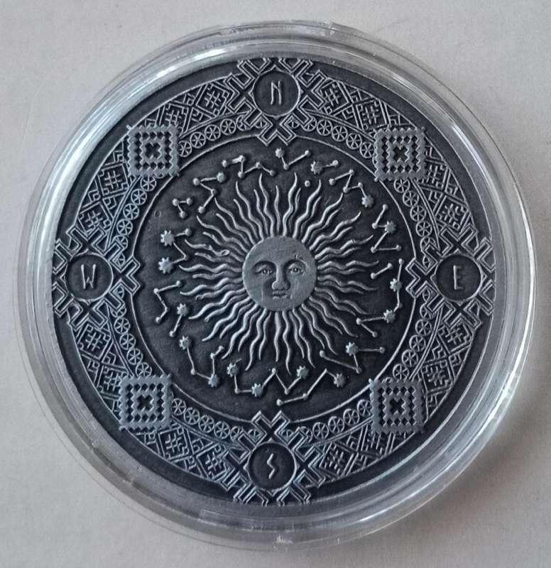 Twelve constellations sun/moon commemorative replica novelty coin (40mm)