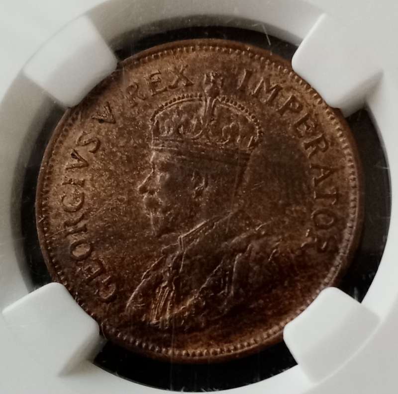 High grade 1925 Union 1/2 Penny NGC AU58 BN (mintage: 69295)