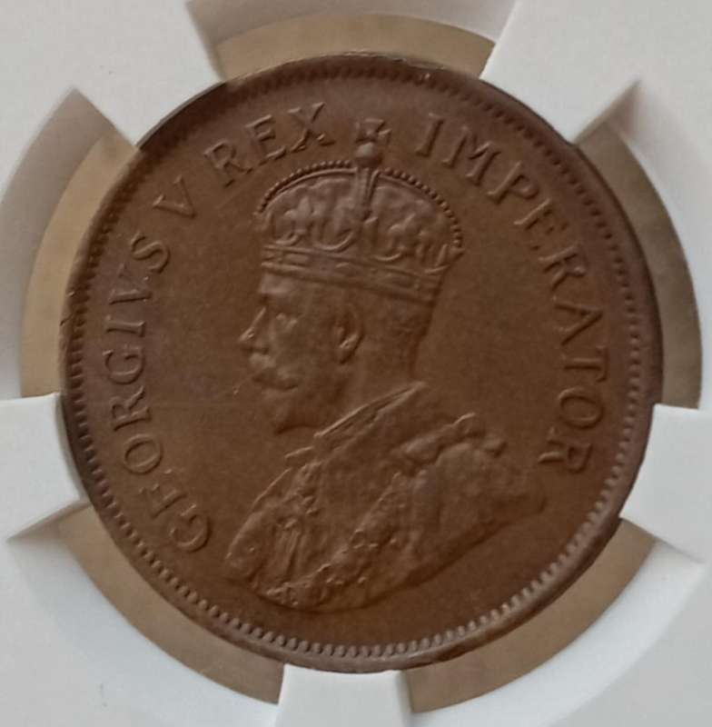 1936 Union 1/2 penny SANGS AU58 BN (Almost mint state)