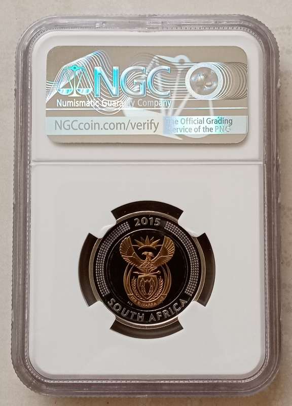 2015 Griqua Town Bicentennial proof R5 NGC PF68 Ultra Cameo (low mintage)
