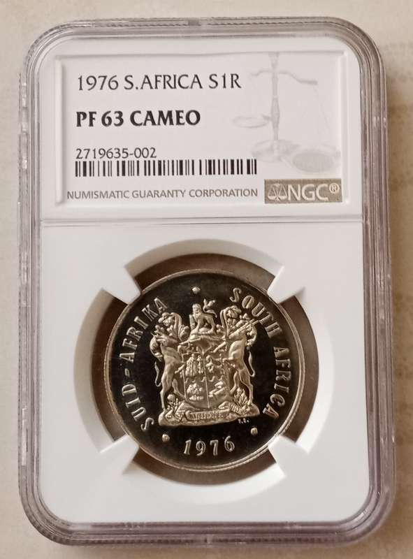 1976 Republic proof silver R1 NGC PF63 Cameo