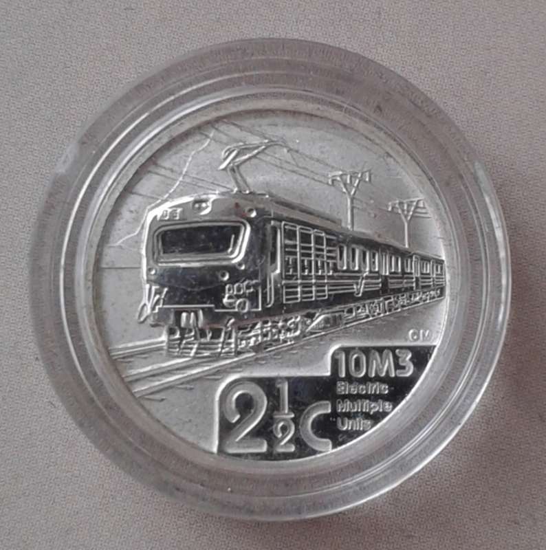 2014 Proof silver 2 1/2c in bag incl.certificate (Trains of South Africa - Class 10M3)