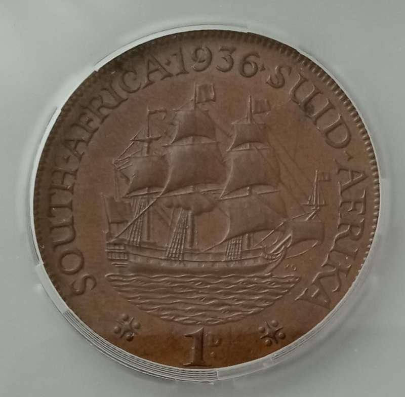 Nice 1936 union penny SANGS MS61 (Mint State)