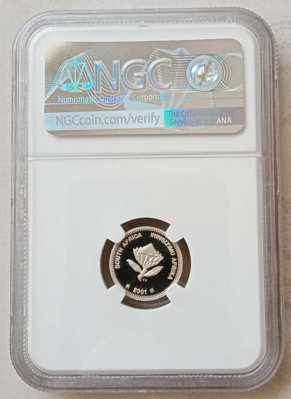 2001 Dolphin proof silver 2 1/2c NGC PF69 Ultra Cameo (Top Pop)