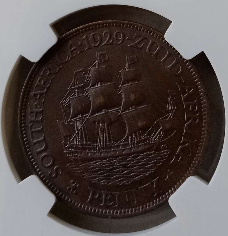 Nice 1929 union penny NGC AU55 BN
