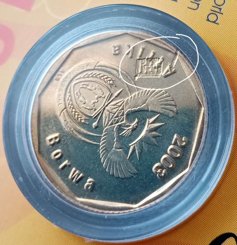 Scarce 2003 error cricket 50c in card minted in Coin World (low mintage)