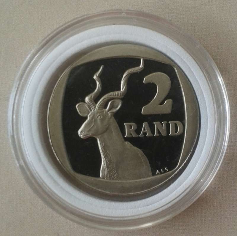 Encapsulated 1989 Proof nickel R2 (mintage: 13289)