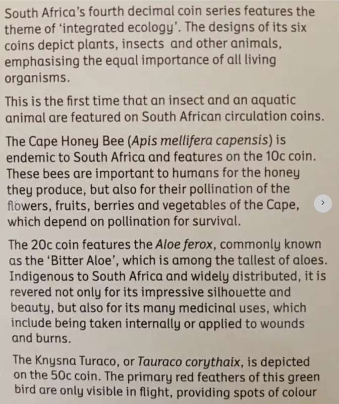 2023 S.A new coinage uncirculated Mint set (Sealed)