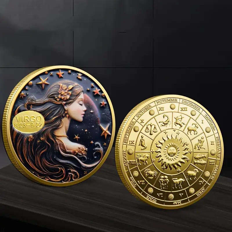 Virgo Zodiac sign commemorative novelty coin (40mm)