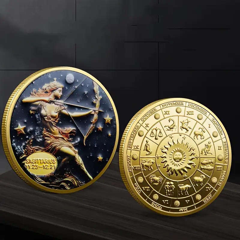 Sagittarius Zodiac sign commemorative novelty coin (40mm)