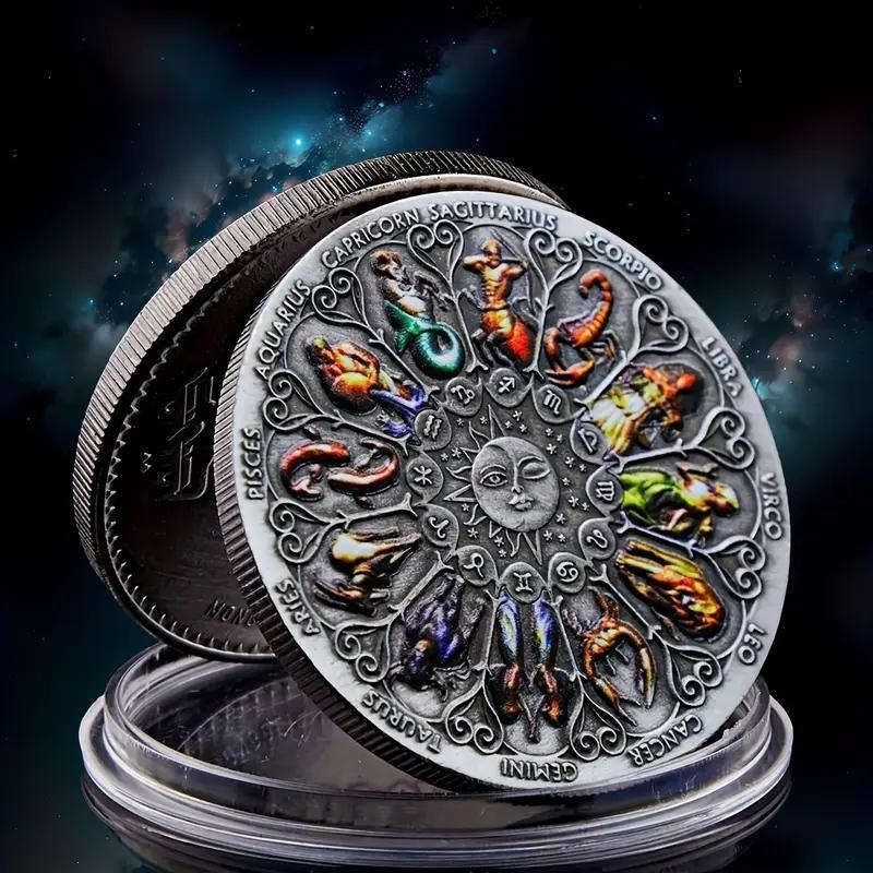 Twelve constellations commemorative novelty coin (40mm)