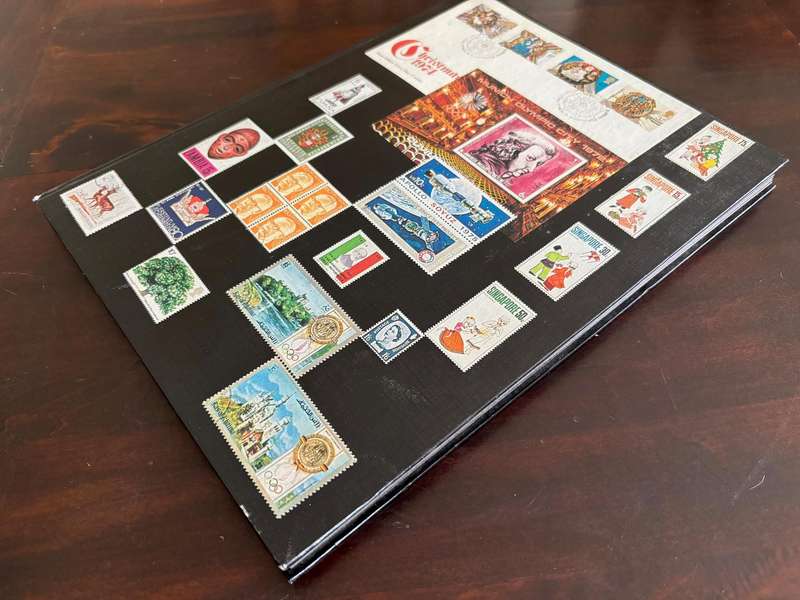 BULKLOT - SWA  8 double side pages stockbook with control blocks,singles,strips, minisheets.