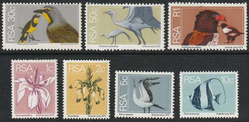 RSA - 1974  2nd Definitive issue Complete set with coils **MNH**