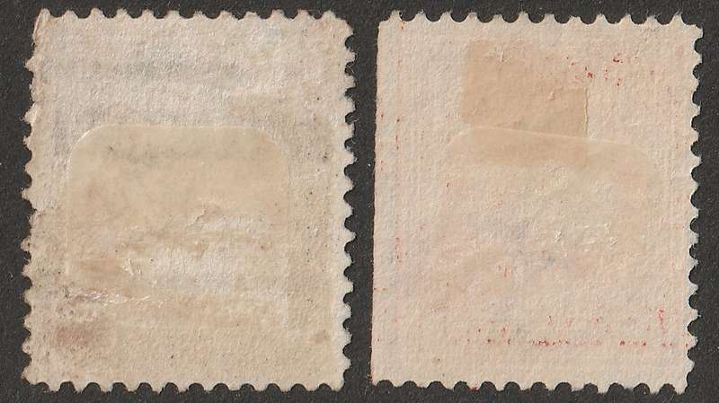 USA - 1914 Benjamin Franklin Issue 20c ultramarine & 30c orange-red (Perf. 12) VF USED