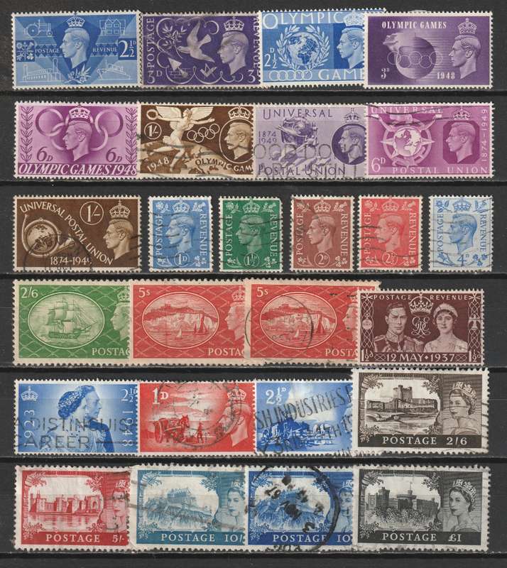BULKLOT SALE - England early issues mint and used (100 stamps)
