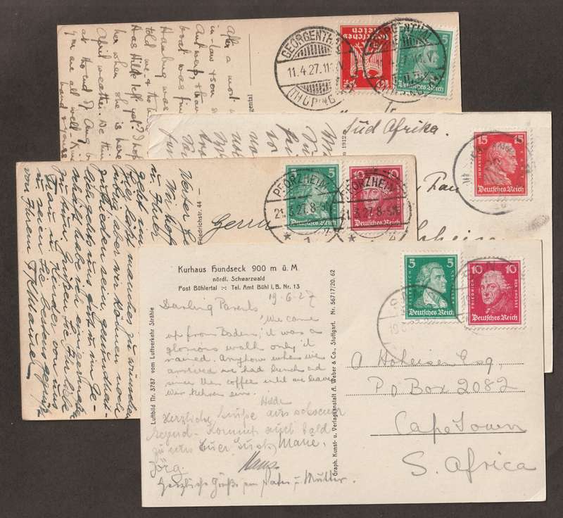 BULKLOT -  Germany Nice selection of postal history on early  postcards(4)