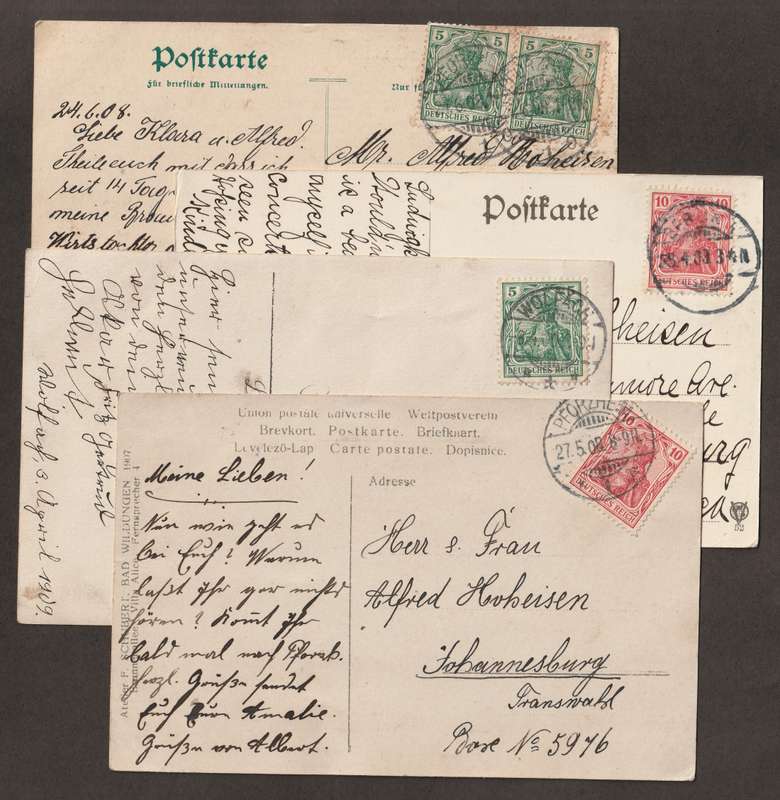 BULKLOT -  Germany Nice selection of postal history on early 1900 postcards(4)