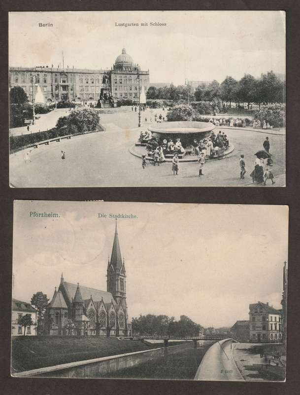 BULKLOT -  Germany Nice selection of postal history on early 1900 postcards(4)