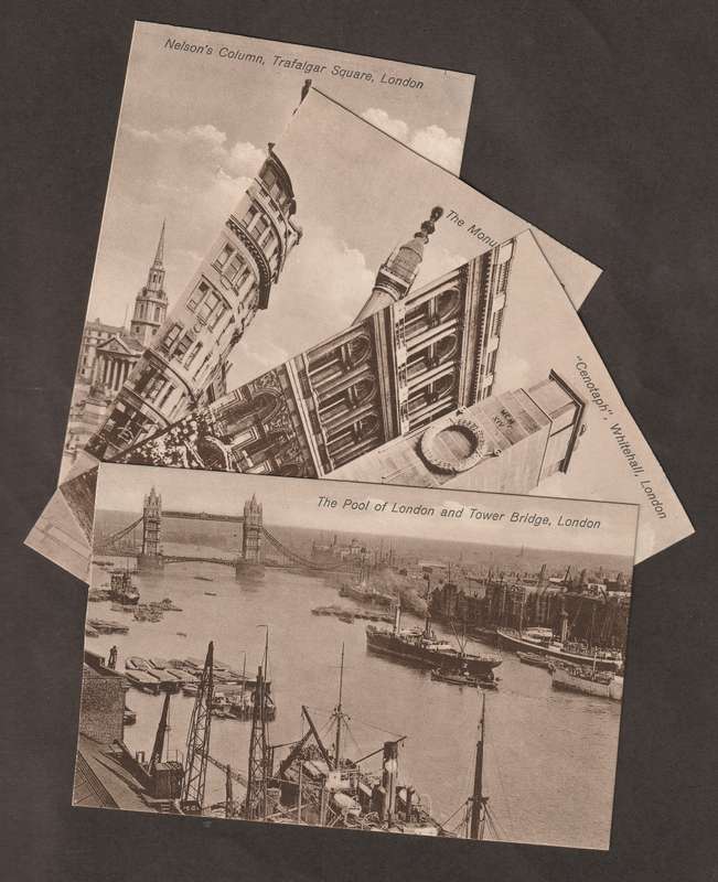 BULKLOT -  ENGLAND London selection of four early 1900 black&white postcards UNUSED