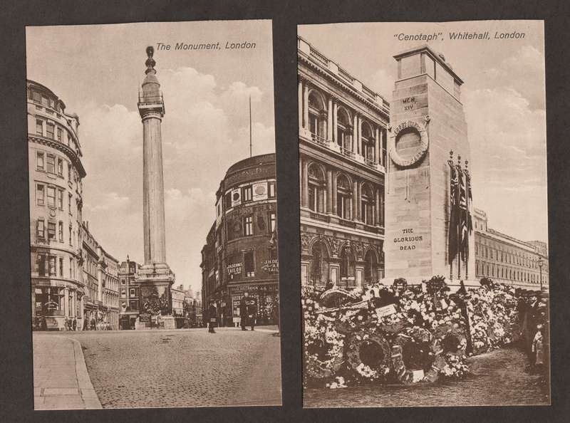 BULKLOT -  ENGLAND London selection of four early 1900 black&white postcards UNUSED
