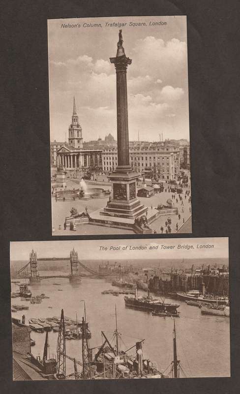 BULKLOT -  ENGLAND London selection of four early 1900 black&white postcards UNUSED