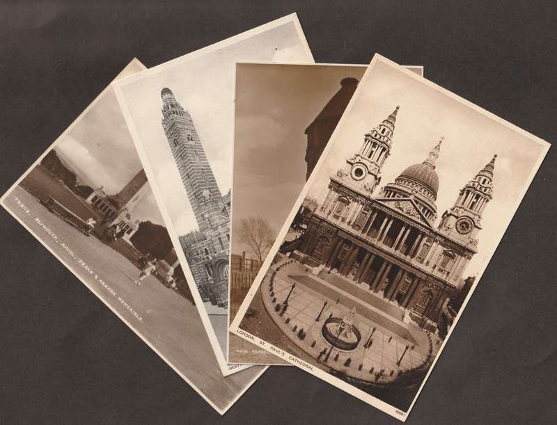 BULKLOT -  ENGLAND  selection of four early 1900 black&white postcards UNUSED