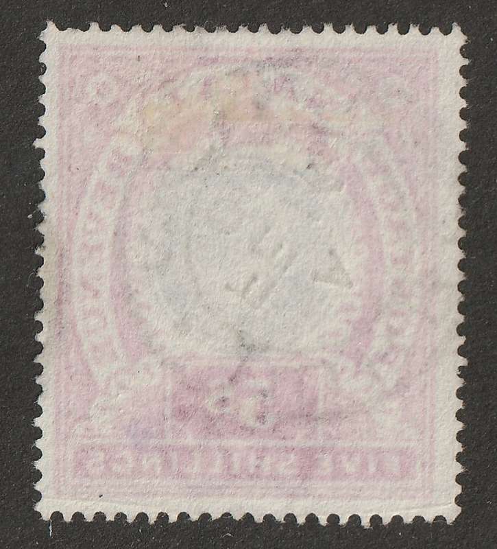NATAL - 1902 KEVII  5s Dull-blue and rose SACC 122  VF USED