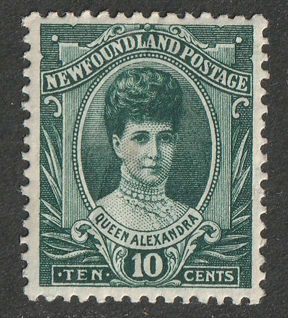 NEWFOUNDLAND - 1911 Royal Family Issue 10 green VF *LMM*