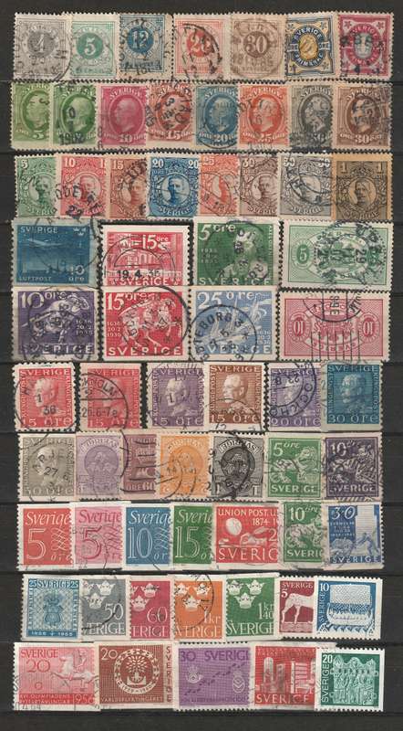 SWEDEN Part sets and commemorative Issues (112 stamps) VF USED