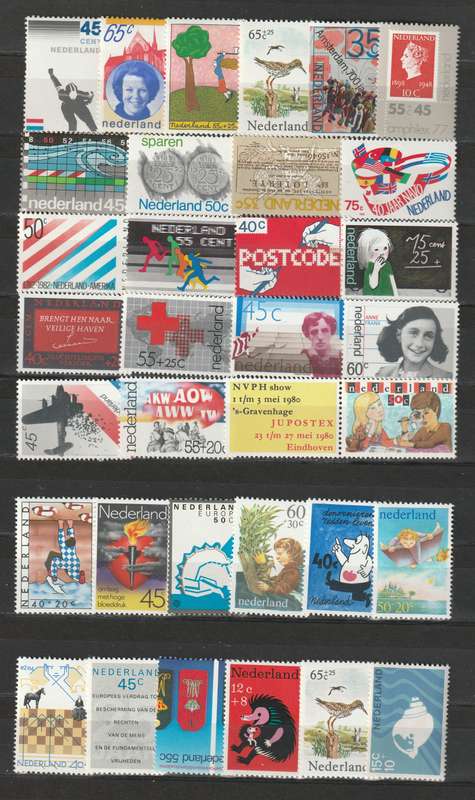 BULKLOT SALE - NEDERLAND  Part sets and commemorative issues  VF **MNH** (80 stamps)