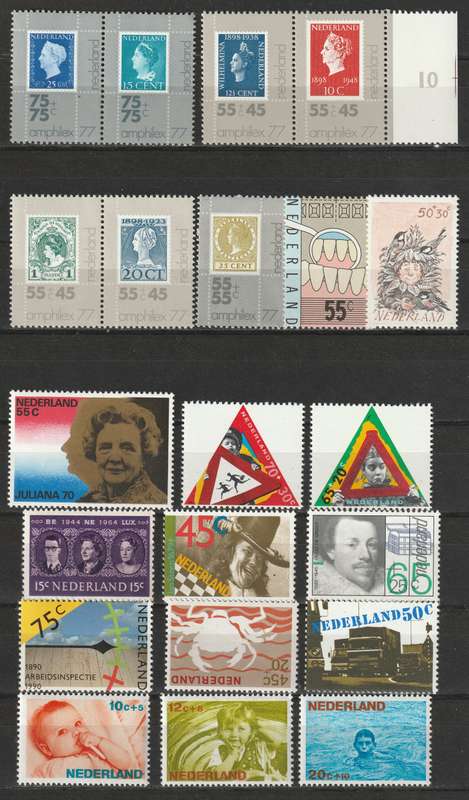 BULKLOT SALE - NEDERLAND  Part sets and commemorative issues  VF **MNH** (80 stamps)