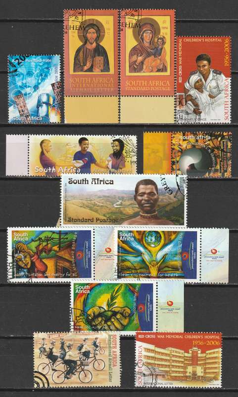 RSA - 2001-2006 Issues Full sheets, strips and singles all C.T.O.