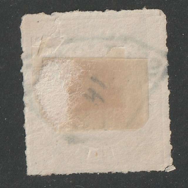 GERMAN STATES - WURTTEMBERG  1869 Value Issue Rouletted 14kr yellow used. Scarce