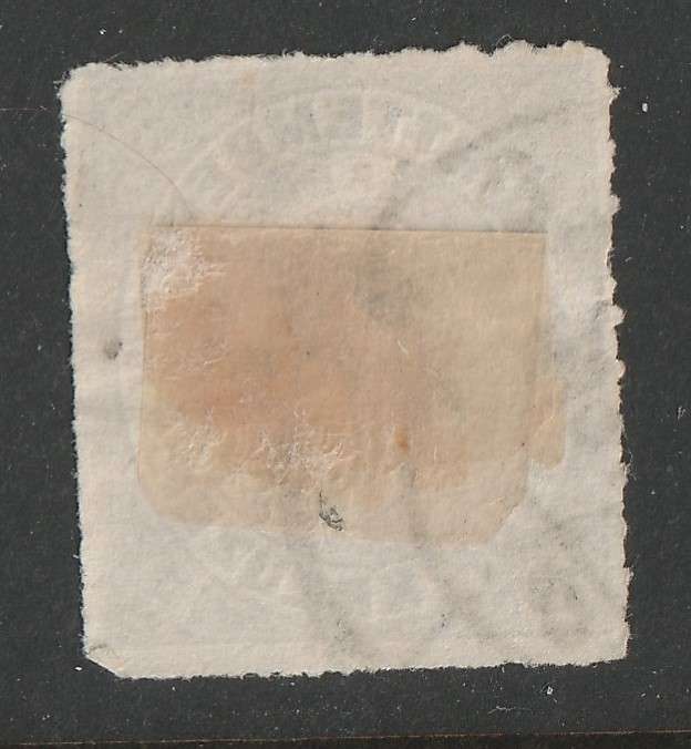 GERMAN STATES - WURTTEMBERG  1869 Value Issue Rouletted 9kr brown used. Scarce