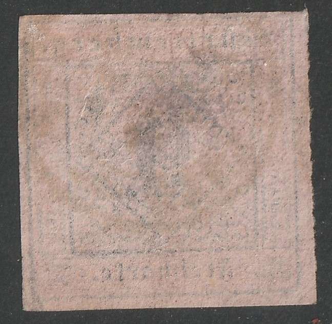 GERMAN STATES - WURTTEMBERG  1851 Imperforated Issue 9kr black on rose paper