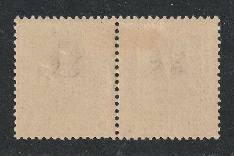 ORANGE FREE STATES - 1896   1/2d on 3d pair with "Double surcharge" *MM* SACC 44a