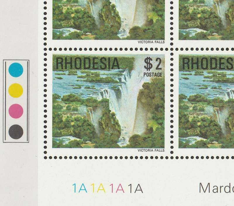 RHODESIA  - 1978 Fourth Definitive Issue Complete set in Cylinder blocks of 4  **MNH**