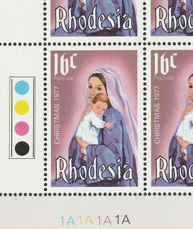 RHODESIA  - 1977  Issues  3 Complete sets in Cylinder blocks of 4  **MNH**