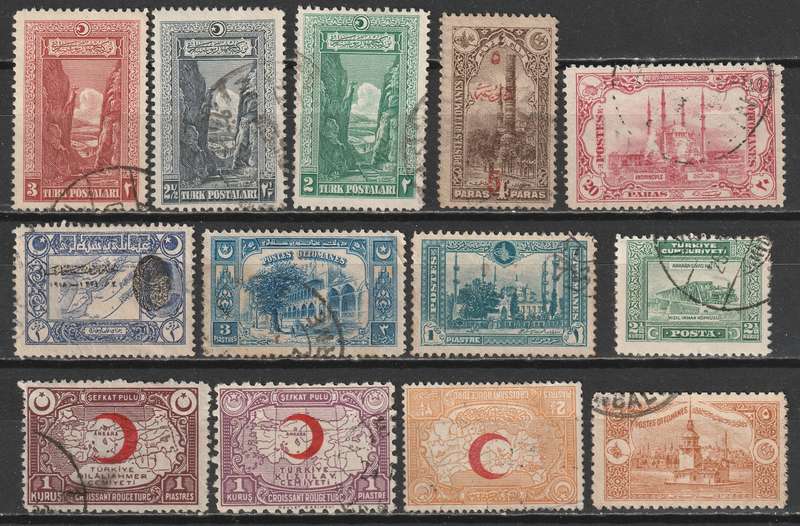 TURKEY  1920-1930 Issues.Nice used range(33 stamps)