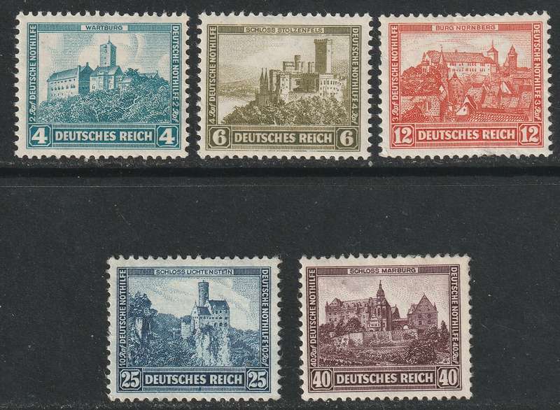 GERMANY - 1932 Charity Stamps Issue.  Complete set *MM/MNH**
