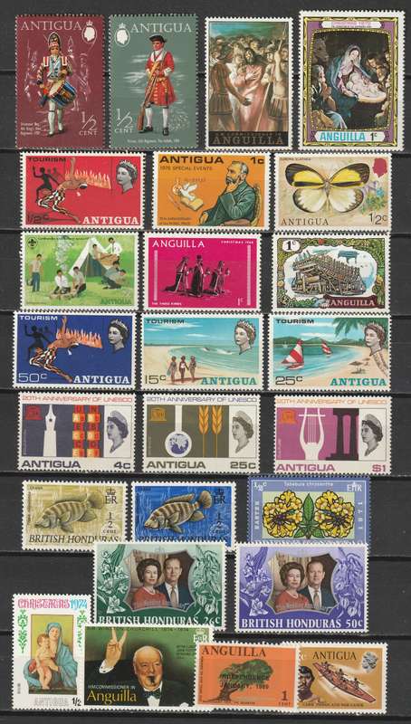 QE II COMMONWEALTH issues, complete and part sets *MM/MNH** (49 stamps)